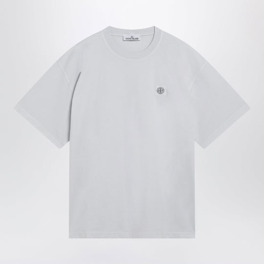 Light Blue T-Shirt With Compass Logo Patch