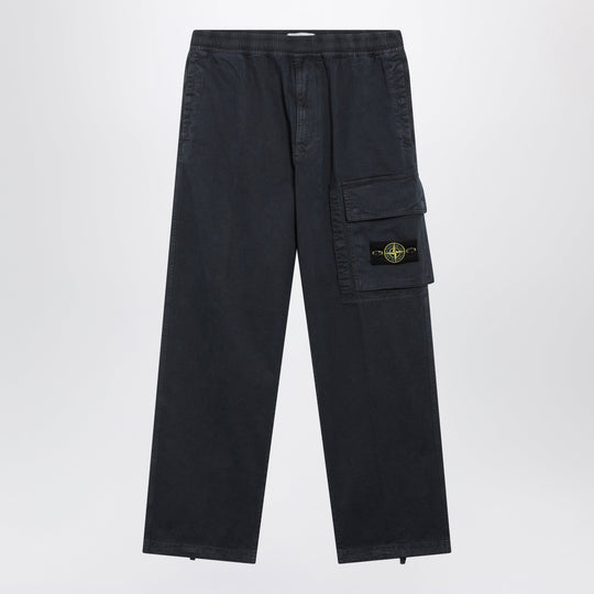 Navy Cotton Jogger Pants