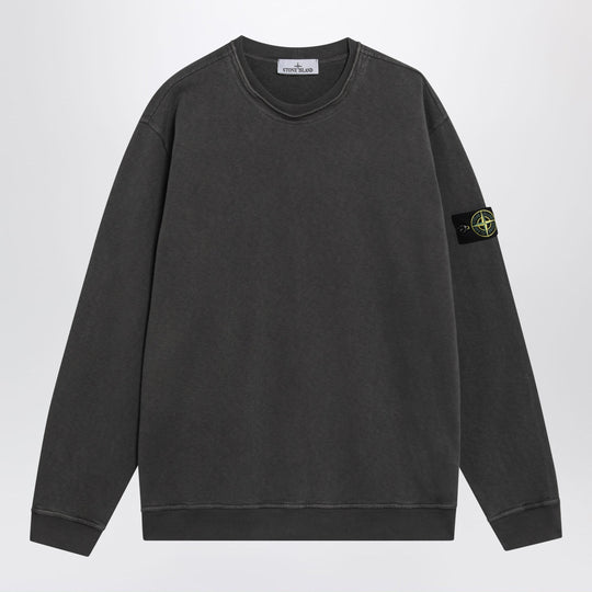 Crewneck Sweatshirt In Slub Cotton, Grey