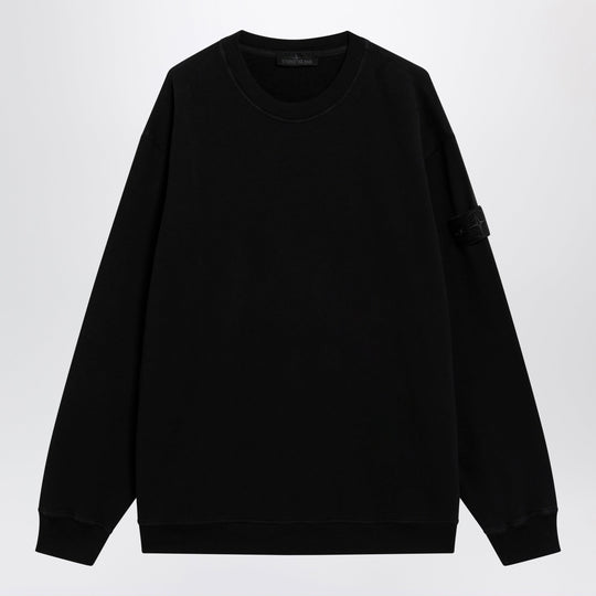 Black Cotton Sweatshirt