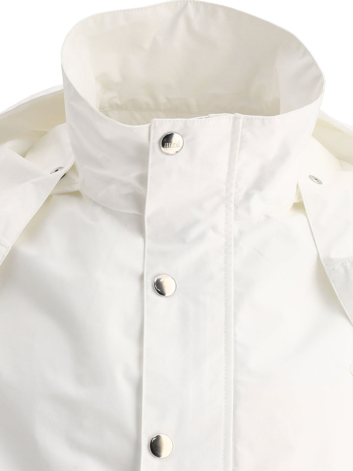 Ami Paris Ame De Coeur Jackets and Coats - White | 00375357bbb52cf9781580e0707a494eff0068fb