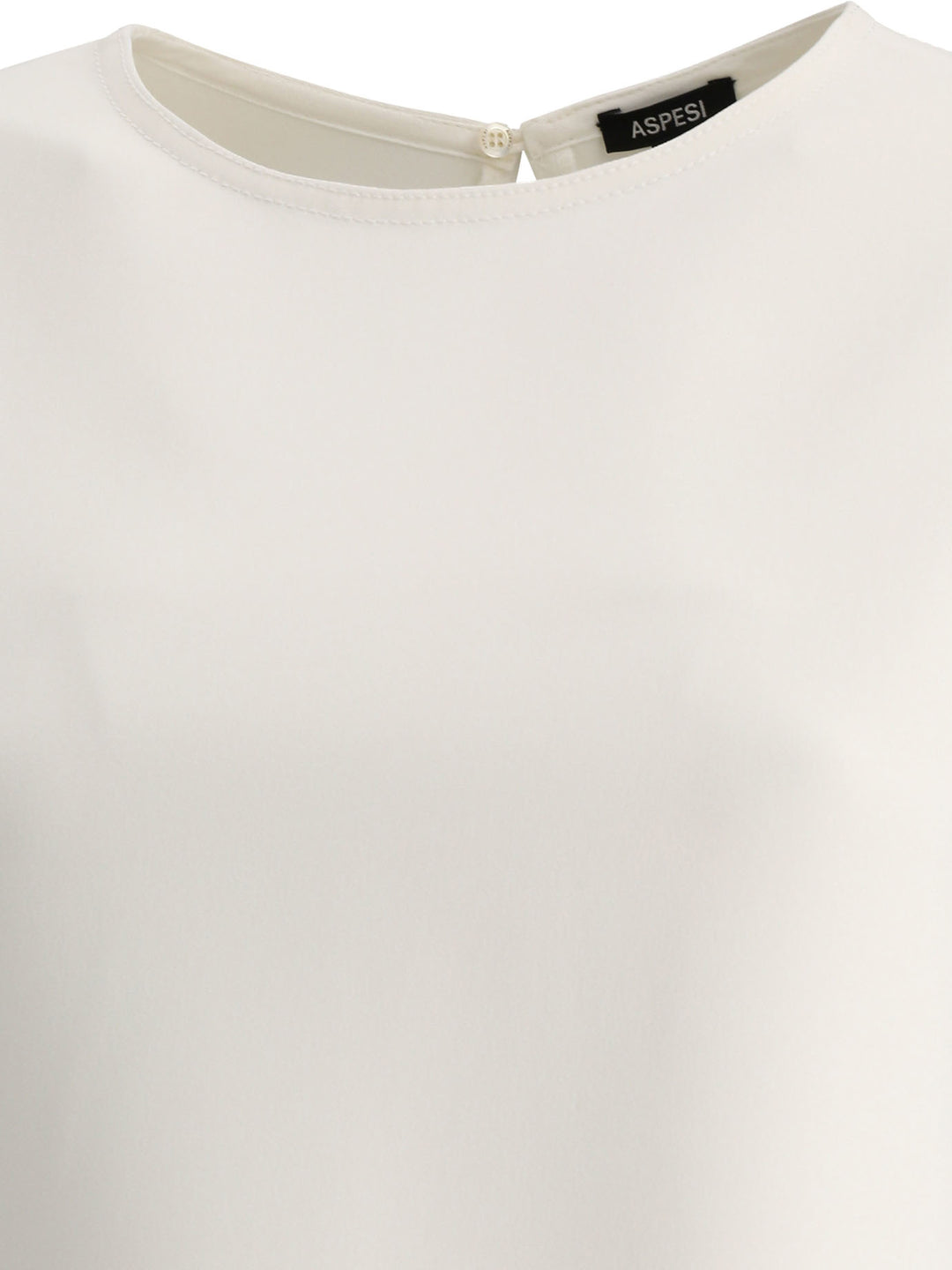 Aspesi Sleeveless Dress With Pockets Dresses - White | 3d816d993640d8430d8165c2a9109c21ccdb507f