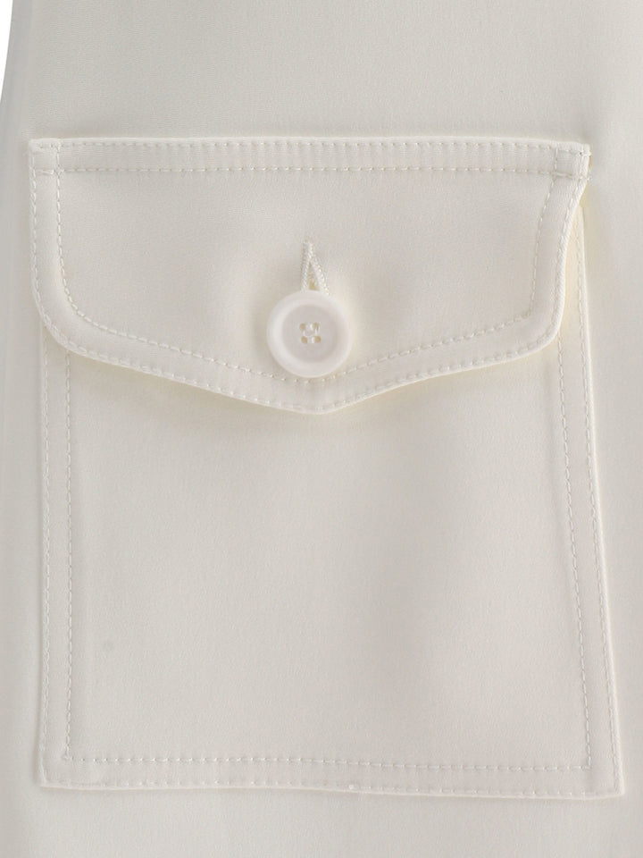 Aspesi Sleeveless Dress With Pockets Dresses - White | d22bcbbe684687ae3eb12489bba96788b4019348
