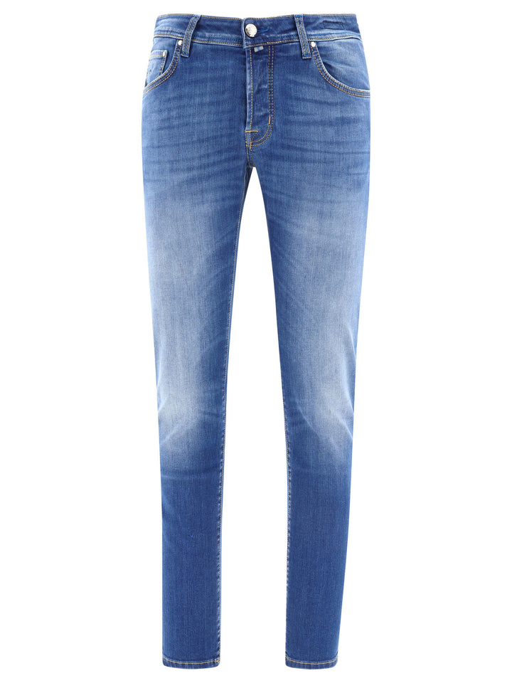 Jacob CohëN Nick Trousers - Blue | 42c7f7686067a2eb8d3bf7d2842ec93a7674ce15