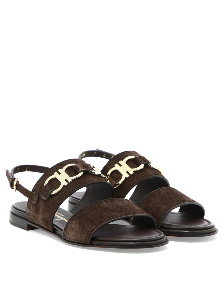 Ferragamo Chaim Sandals - Brown | 92d7557de6340ad4ac1cce15694e5d055bcdda3f