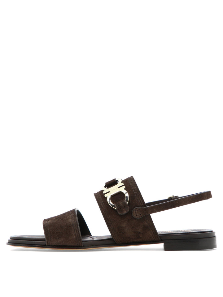 Ferragamo Chaim Sandals - Brown | 22fa18497b0b5be3a2624b755c3d292af47ebeb5