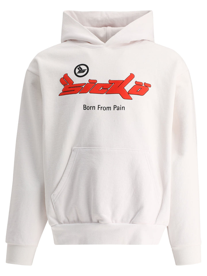 Sicko Born From Pain Sweatshirts - White | 6a409abbbe330d5db0f17328289a9f703be7f5fe