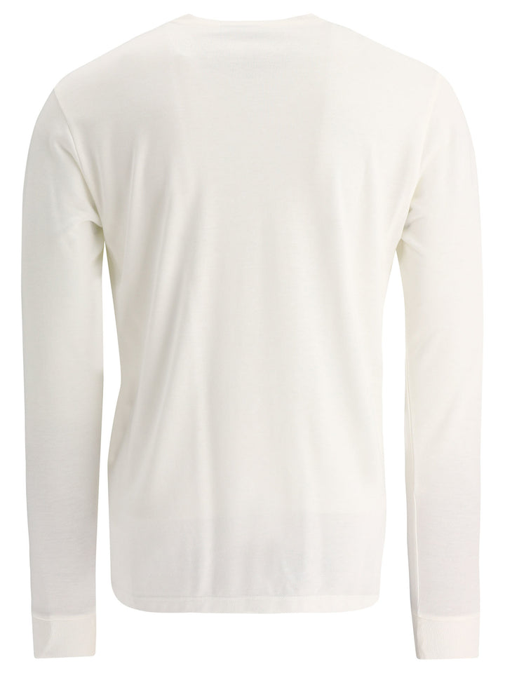 Tom Ford Henley T-shirts - White | e01eb744cdd337a75e6b3b904ce2a53aea1e7395