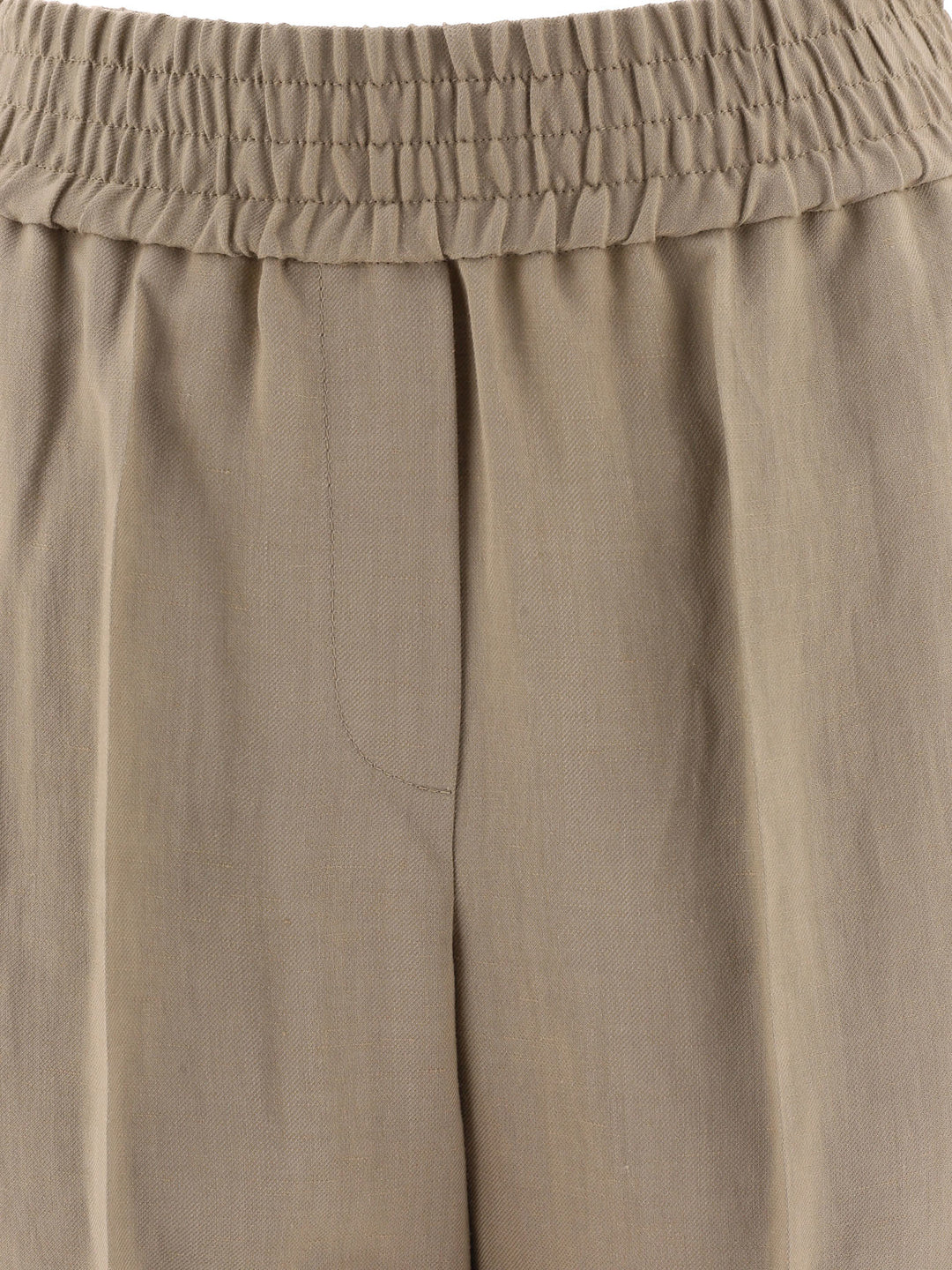 Brunello Cucinelli Baggy Pull-Up Trousers - Beige | cec4b6c5329e087608285324af91cb6c738a9865