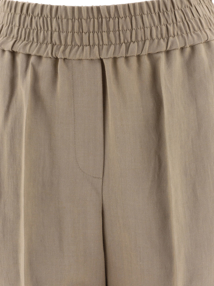 Brunello Cucinelli Baggy Pull-Up Trousers - Beige | cec4b6c5329e087608285324af91cb6c738a9865