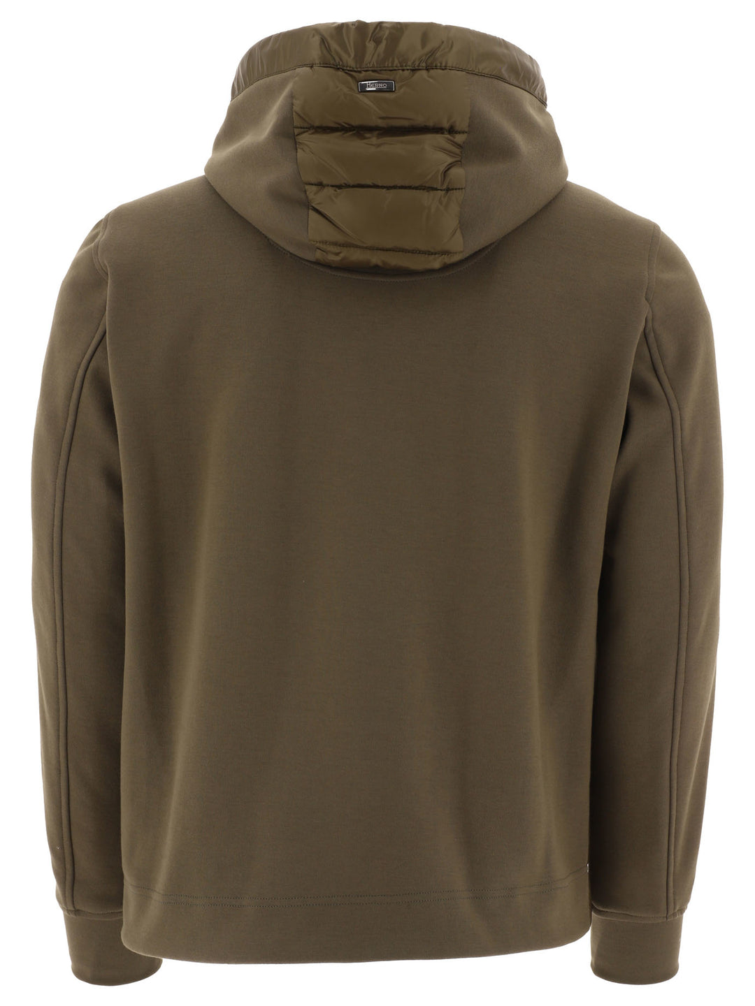 Herno Nylon And Fleece Bomber Jacket Jackets and Coats - Green | 2149e8ee338816879c9ac1802a93cf699687f91b