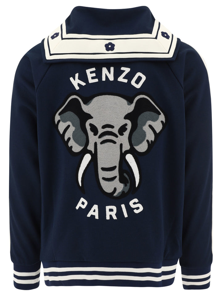 Kenzo Kenzo Elephant Sweatshirts - Blue | 6737ba8a2819046ca186f5c578a88ea872337f5f