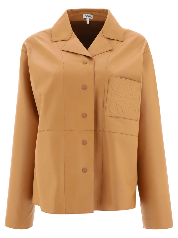Loewe Anagram Shirts - Brown | 62730a4df0a7f0f470f759ba5b5212ab16e6fd81