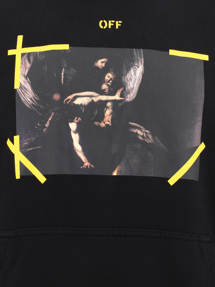 Off-White Arrow Caravaggio Mercy Sweatshirts - Black | 7f942ad1acaf643c634d32c8a190630b6422b6eb