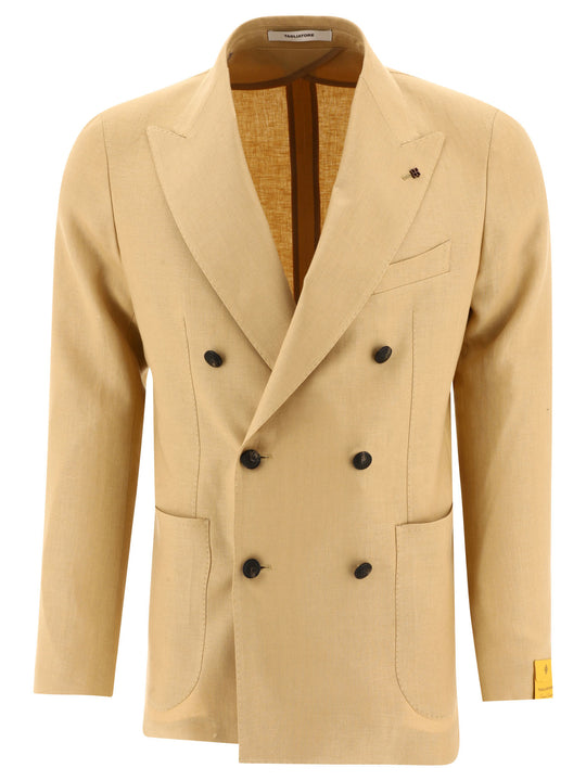 Double-Breasted Blazer Jackets And Coats Beige