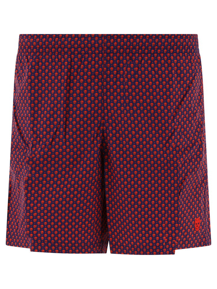 Alexander Mcqueen Skull Dots Swimwear - Red | df56834d33fd4dad06f6c3de7fb2265a3d1ecf21
