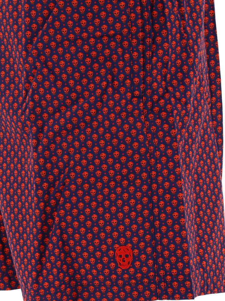 Alexander Mcqueen Skull Dots Swimwear - Red | be7906ea56698b495f0d32dfe0cb6c8724cca97b