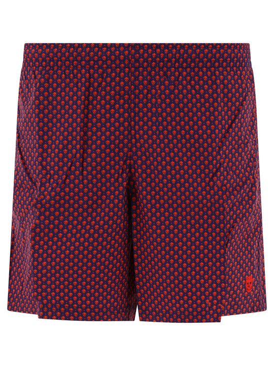 Skull Dots Swimwear Red