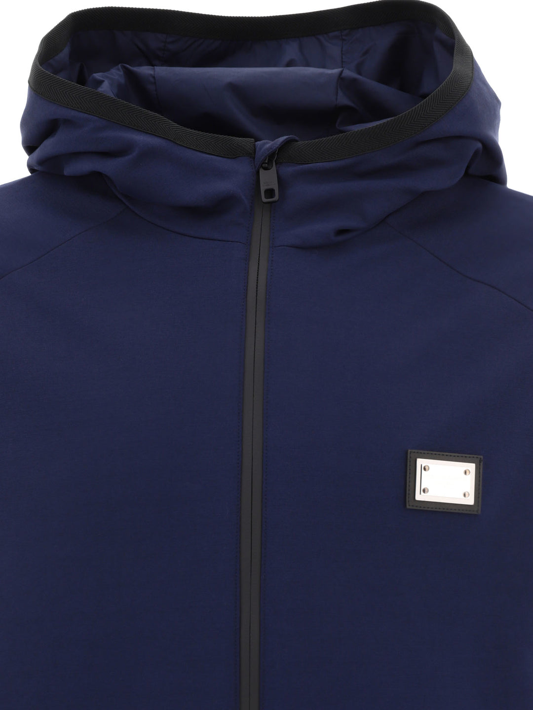 Dolce & Gabbana Jersey Jacket With Hood Jackets and Coats - Blue | e50bddf6a2310d07f0d15cc1b4be68d161033069