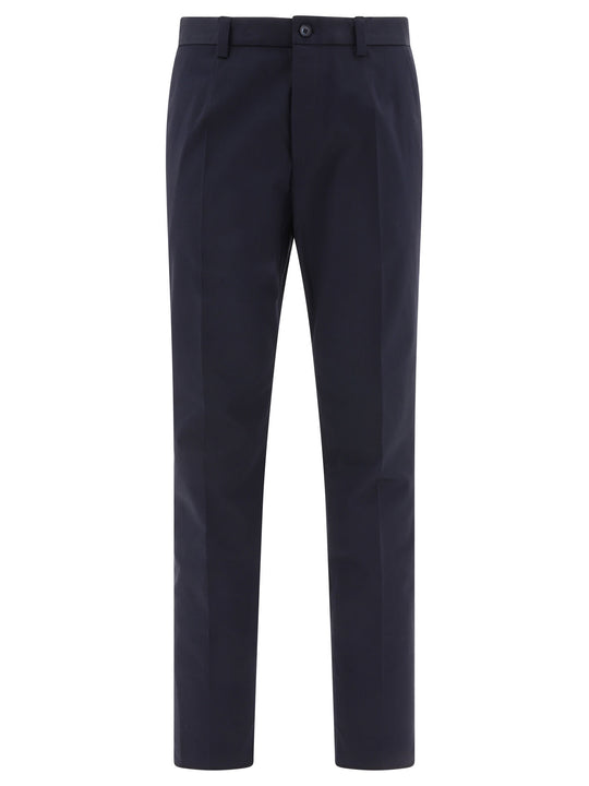With Button Details Trousers Blue
