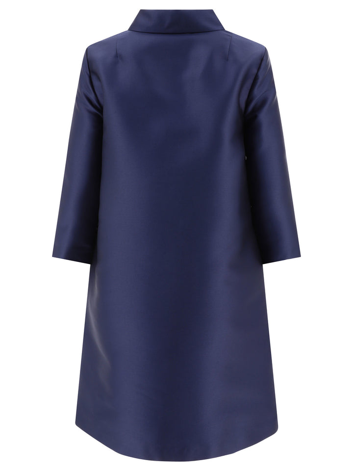 F.It Lighweight Single-Breasted Coat Jackets and Coats - Blue | 2929263728ee67bbe53058db178cf78111044b6a