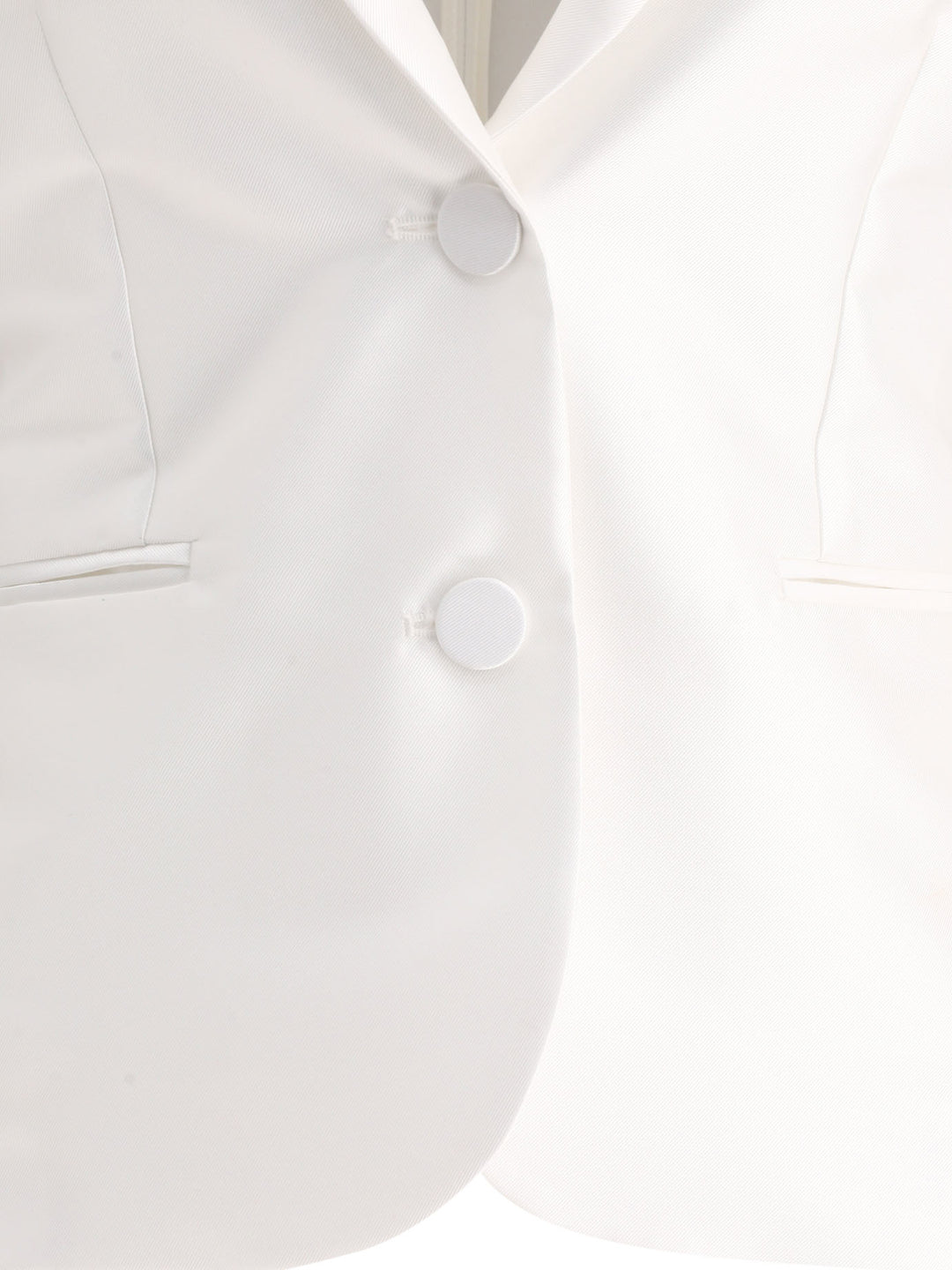F.It Satin Single-Breasted Blazer Jackets and Coats - White | a0ca70ef0a98e44f7c91d5c9e6c211c3636b58b2