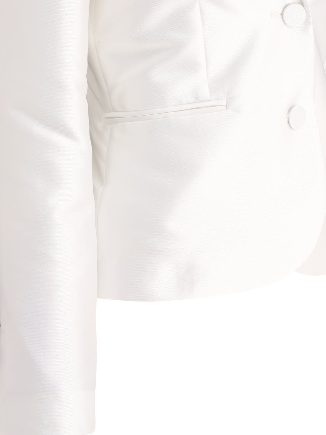 F.It Satin Single-Breasted Blazer Jackets and Coats - White | ab6551002e732a59e8ddfb9833f2b70d91e6a219