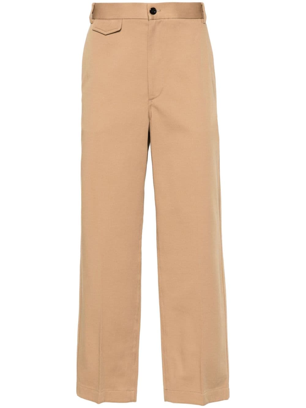 Gucci Pantaloni In Cotone Con Dettaglio Web Trousers - Beige | 90888d93c77069ed36b3add2f2d4cd7531fc7fb4