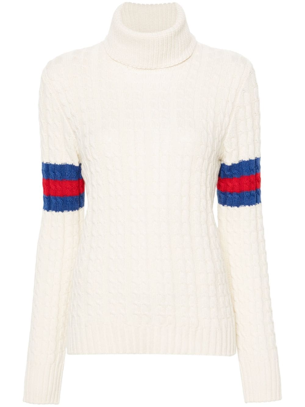 Gucci Maglione Lavorato A Maglia A Trecce Knitwear - White | 6508bc291e2496ef30feb300b572bb6a61ce7a6b