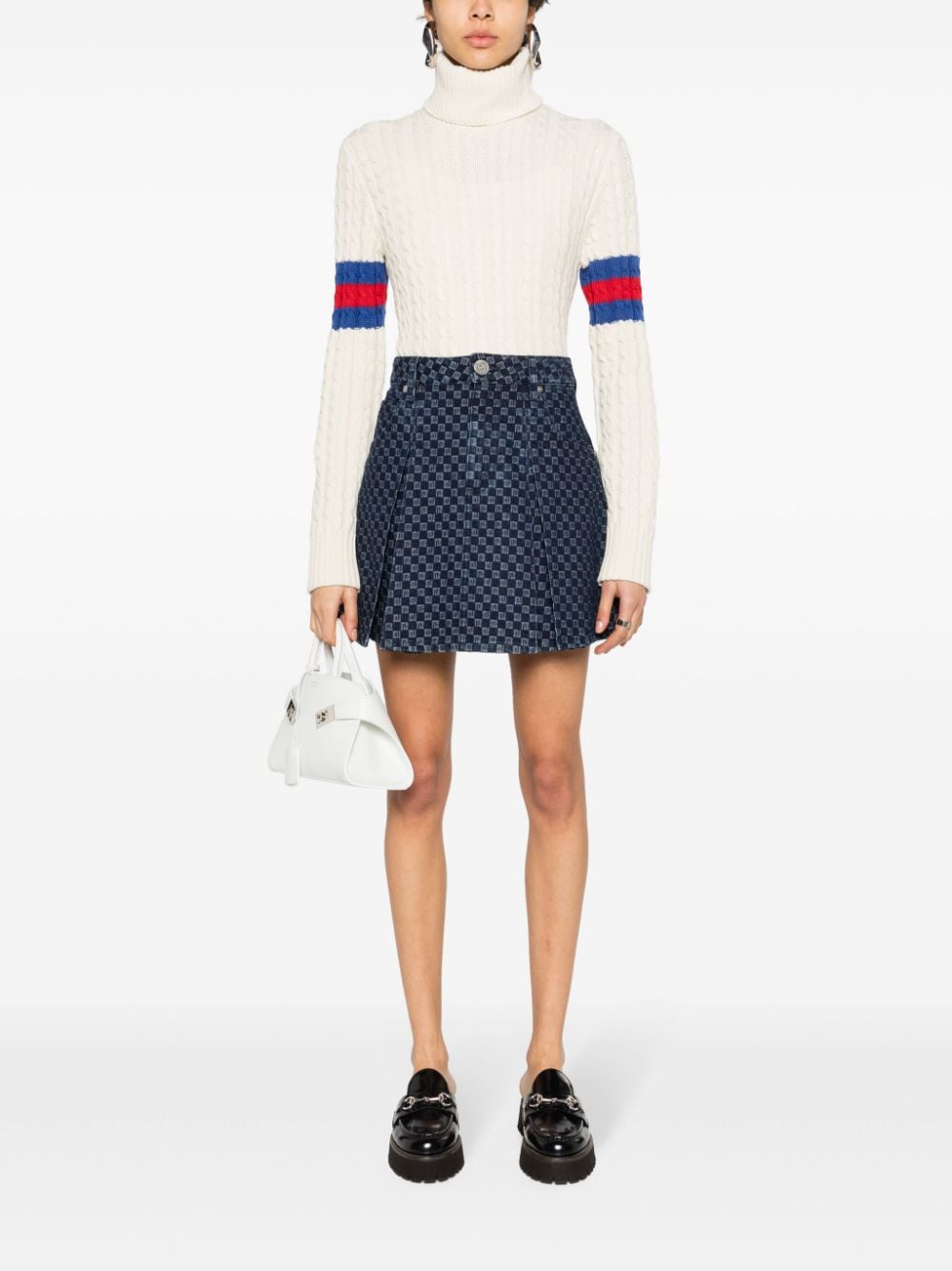 Gucci Maglione Lavorato A Maglia A Trecce Knitwear - White | 6eca3cc8fb5eeeb8d366f4a8ab1248a30c6d3f72