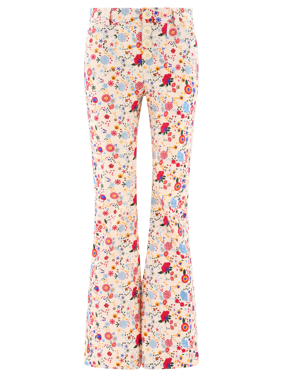 Ines De La Fressange Charlotte Trousers - White | 16c8be8e80667ba6179989c0de76be930473bf78