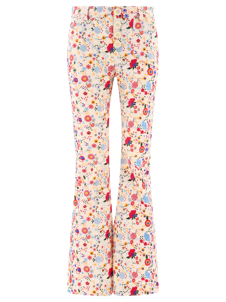 Ines De La Fressange Charlotte Trousers - White | 16c8be8e80667ba6179989c0de76be930473bf78