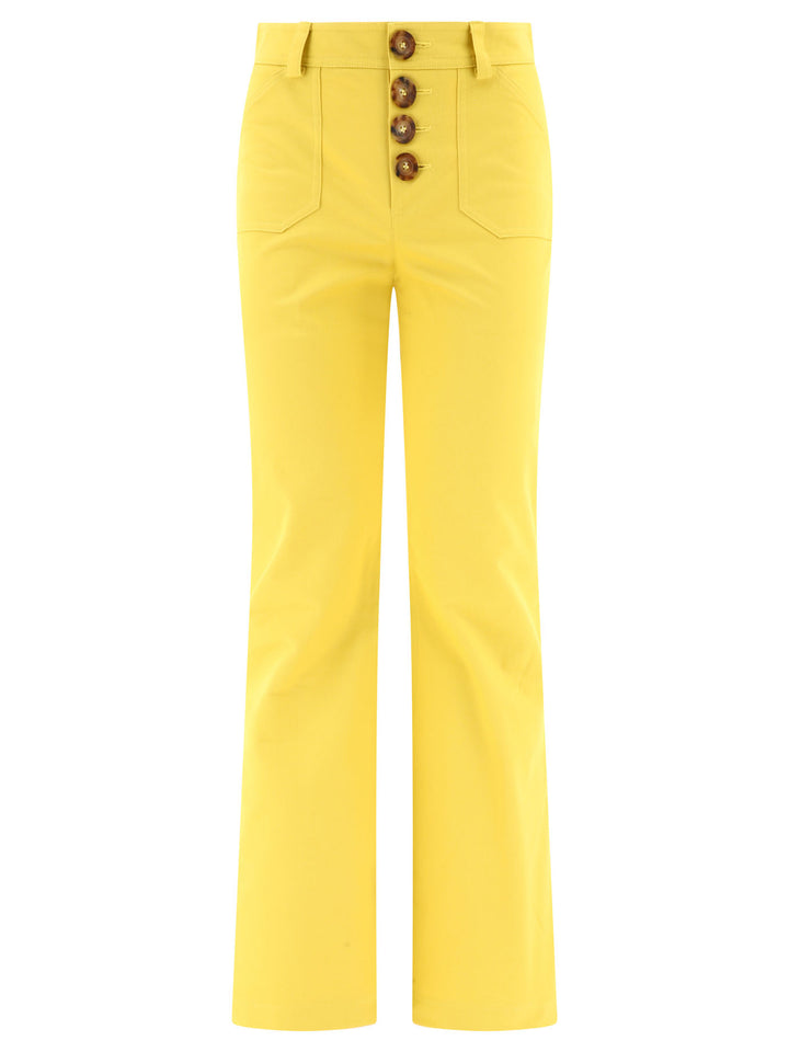 Ines De La Fressange Charlotte Trousers - Yellow | 8fc6d7abfe8a2bd90223ff914bfaf75a7db9a3ae