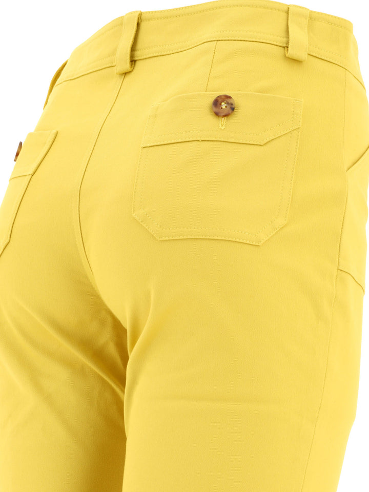 Ines De La Fressange Charlotte Trousers - Yellow | 97ad6f734e9ebf90d924c2940b5a40c1fe52b544