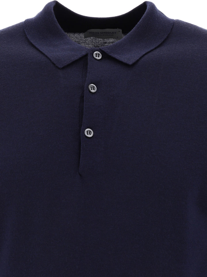 John Smedley Belper Polo shirts - Blue | 20fa036561aa7528bb3f4ee340a5e203813746ae