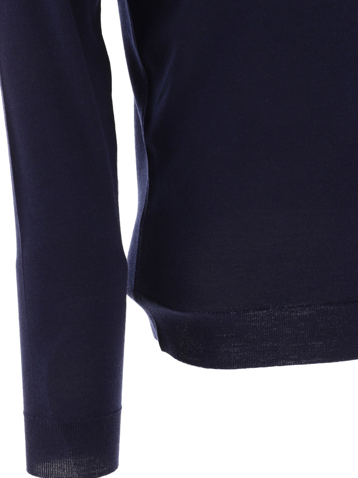 John Smedley Belper Polo shirts - Blue | e0d4ceb098170e8830d76f45a1a9bc6524721f97