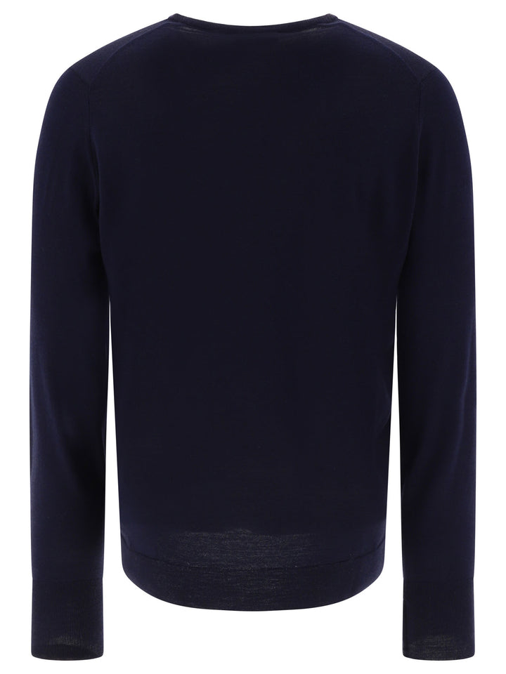 John Smedley Marcus Knitwear - Blue | 3b1306be3d58a545c32a3774e9804bd1c07ee017