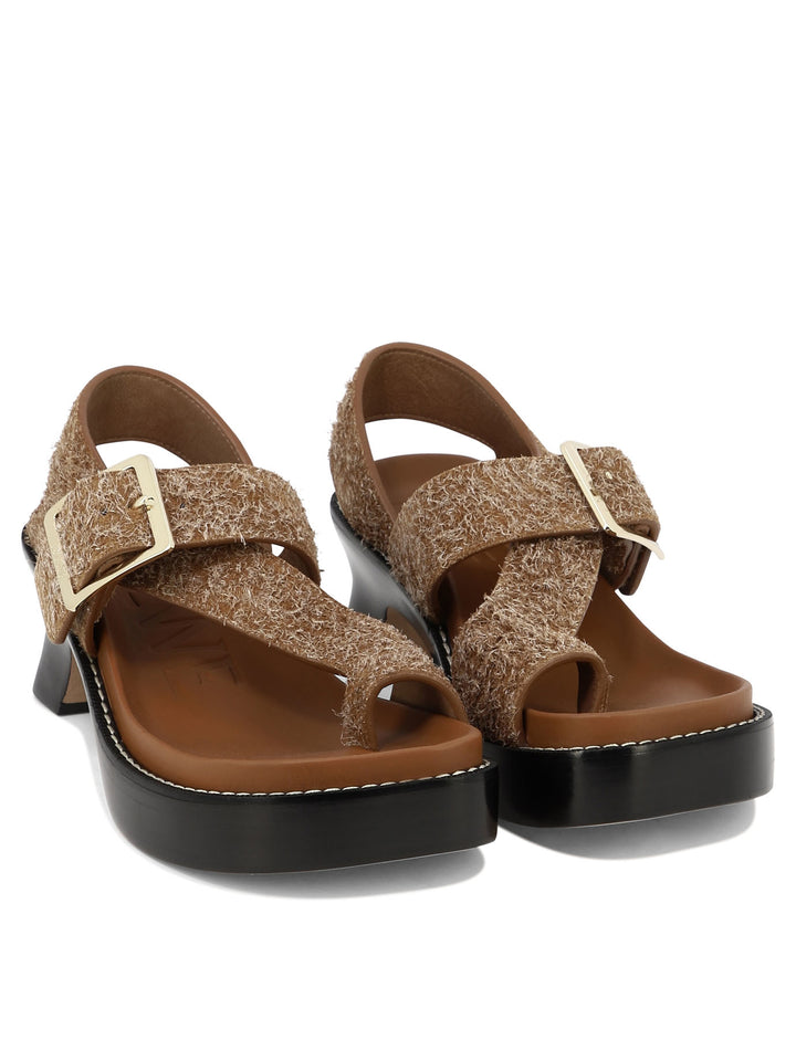 Loewe Ease Heel Sandals - Brown | 5633e2ae6988d7860ceabced238b6b75c317d7e4