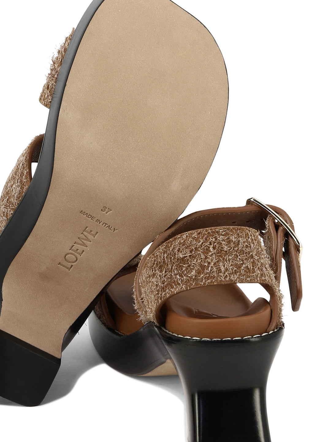 Loewe Ease Heel Sandals - Brown | f48cc8f70f5ffcb7d3251080697ada3d7cc76060