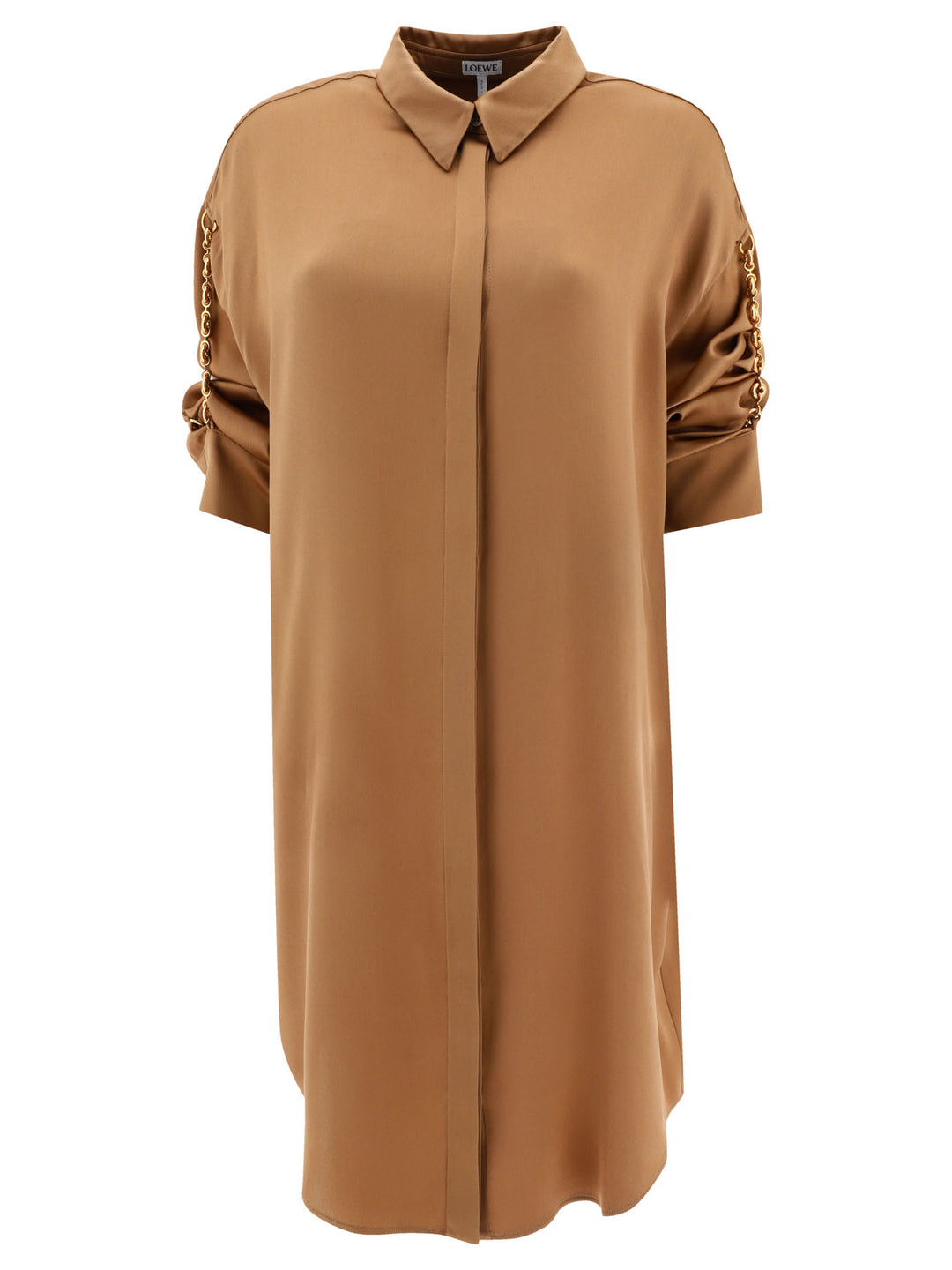 Loewe Chain Shirt Dress Dresses - Bronze | 521573c206a16ca29bf4dcbfb1c76280e7ede166