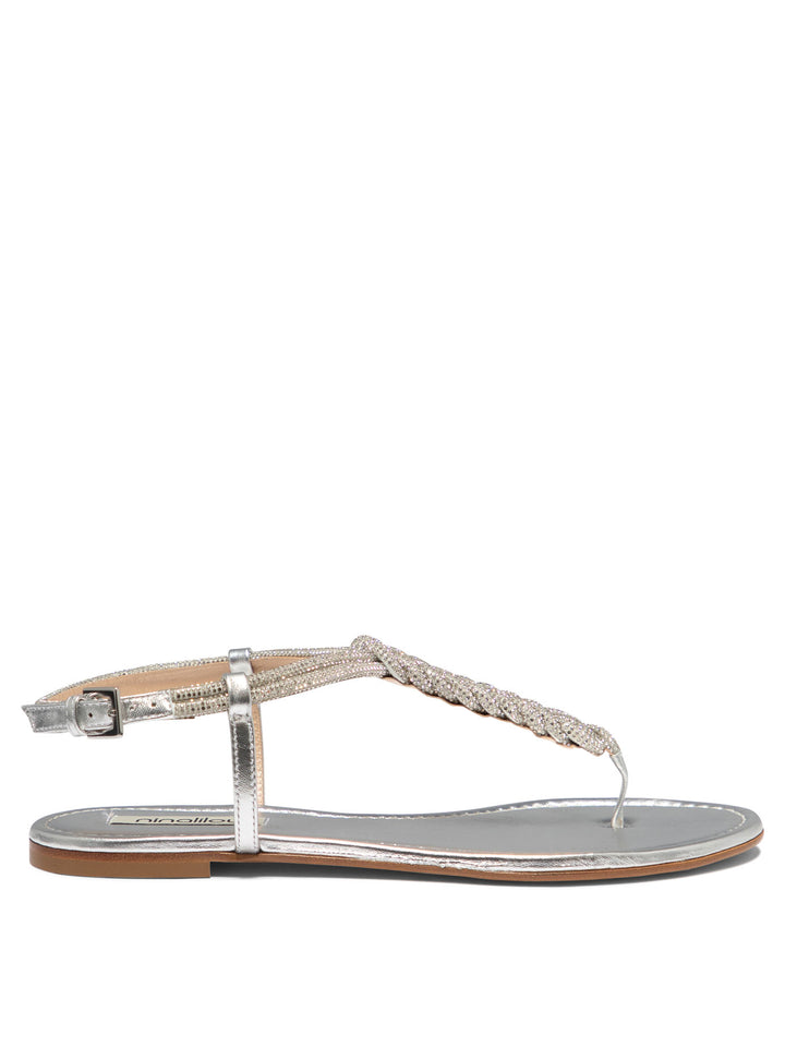 Ninalilou Elisa 111 Sandals - Silver | f83b92b1790f720aca344820394db3398d2b178e