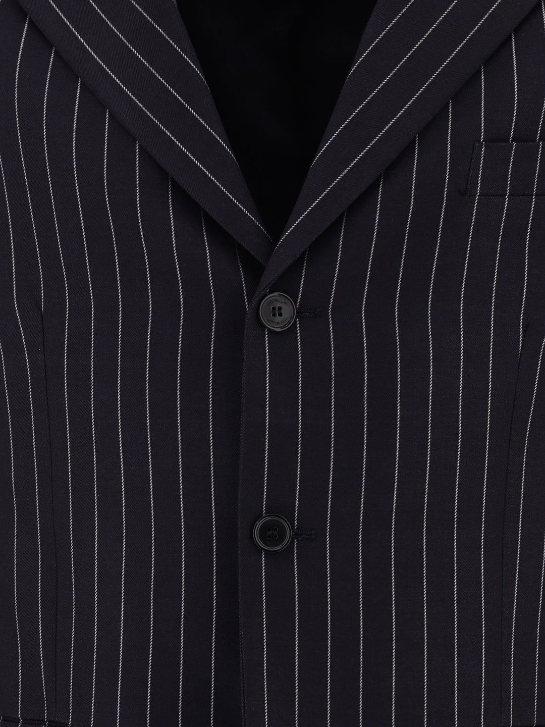 Off-White Pinstriped Blazer Jackets and Coats - Blue | af0303dc67be439aa464d8b88baca60acd6f55eb