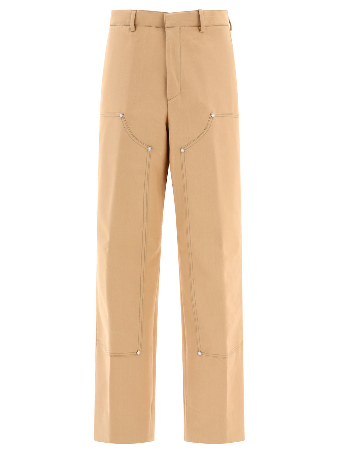 Palm Angels Monogram Trousers - Beige | 90ff7d9db169244f2a192c21b35925ff379c5f25