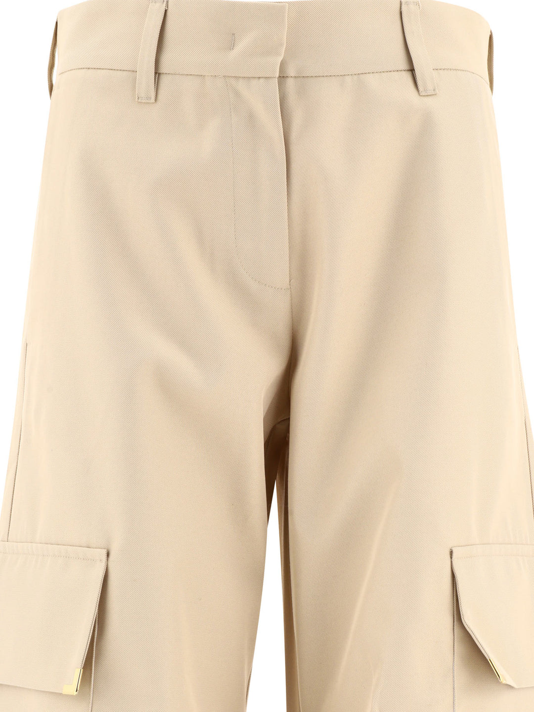 Palm Angels Metal Frame Trousers - Beige | ca0a3a4fbb4c0c2fc62f0eaa28b41c73fefa80f5