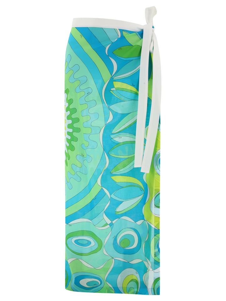 Pucci Sarong With Vivara Print Swimwear - Green | ec6b4de91ce766b07e49a74508a1cc3c358c4e5d