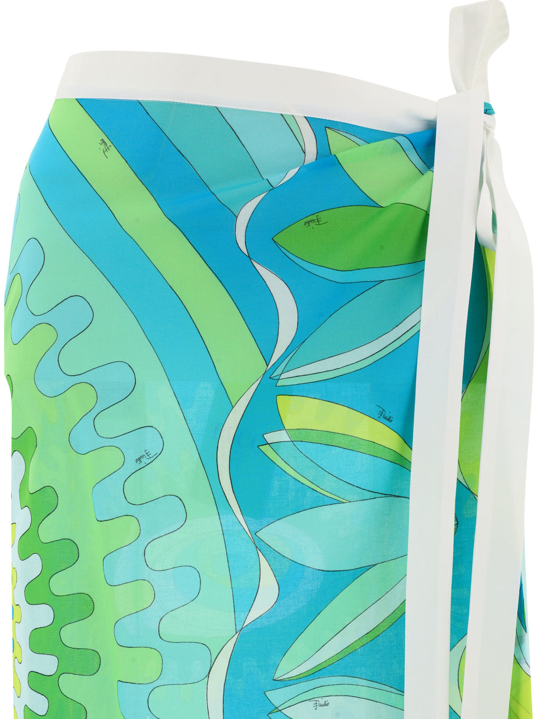 Pucci Sarong With Vivara Print Swimwear - Green | b126690c83fbc51da72a8f34e1f7f763c6405c67