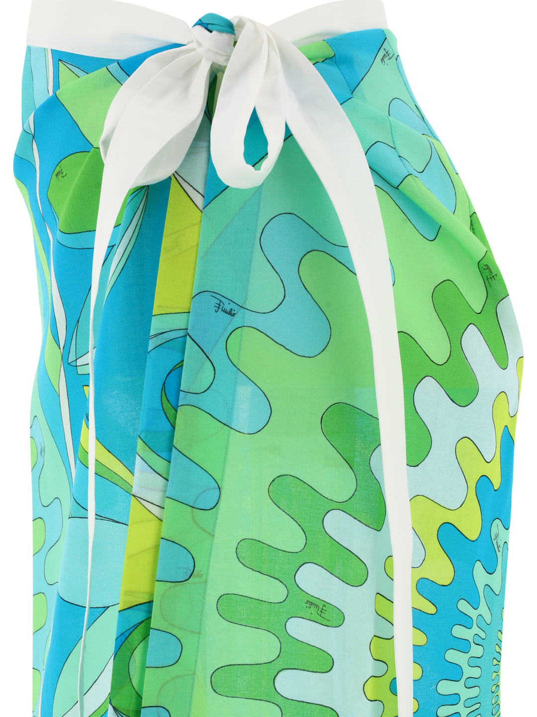Pucci Sarong With Vivara Print Swimwear - Green | 1be99f426ee0bf34ea6db0313afa66ec2c3a82a9