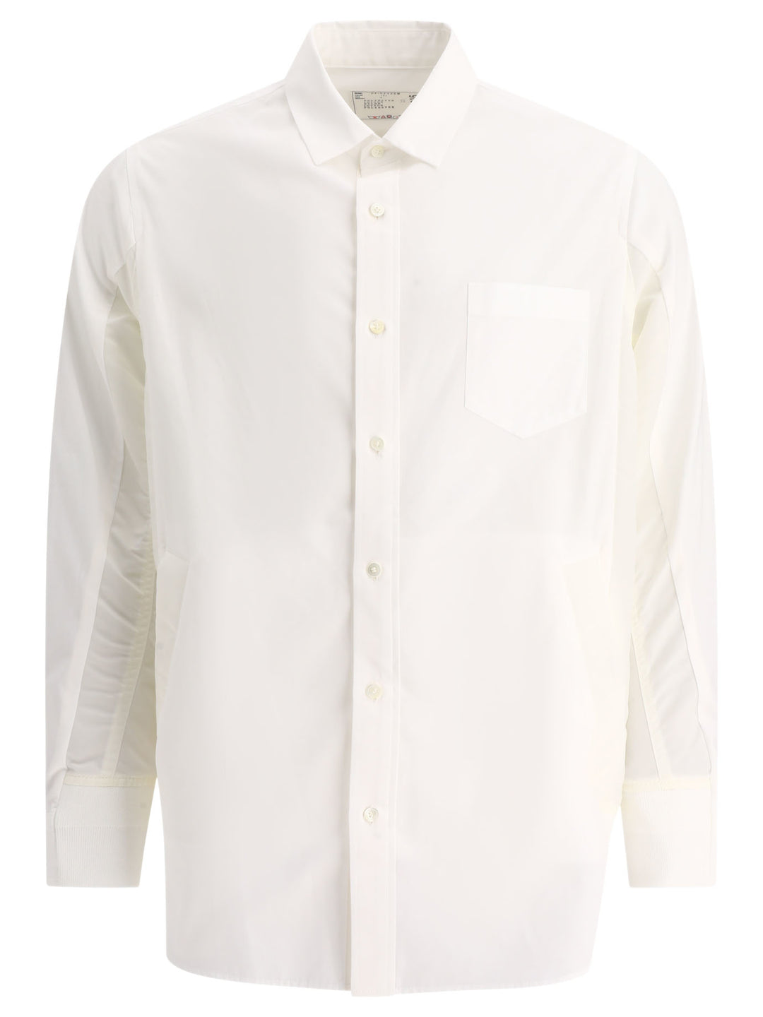 Sacai Poplin Shirt Shirts - White | 3cbf658024b9ead4aff3e1f2e6ece2316dfebc3e