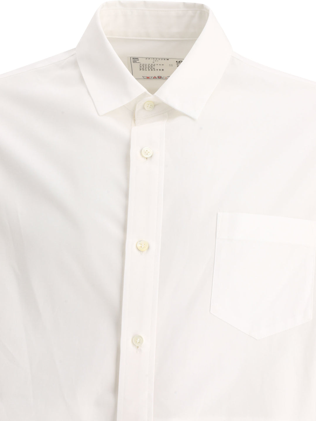 Sacai Poplin Shirt Shirts - White | af9d8ee8adb28565293f0dc9b2e419b33460a92b