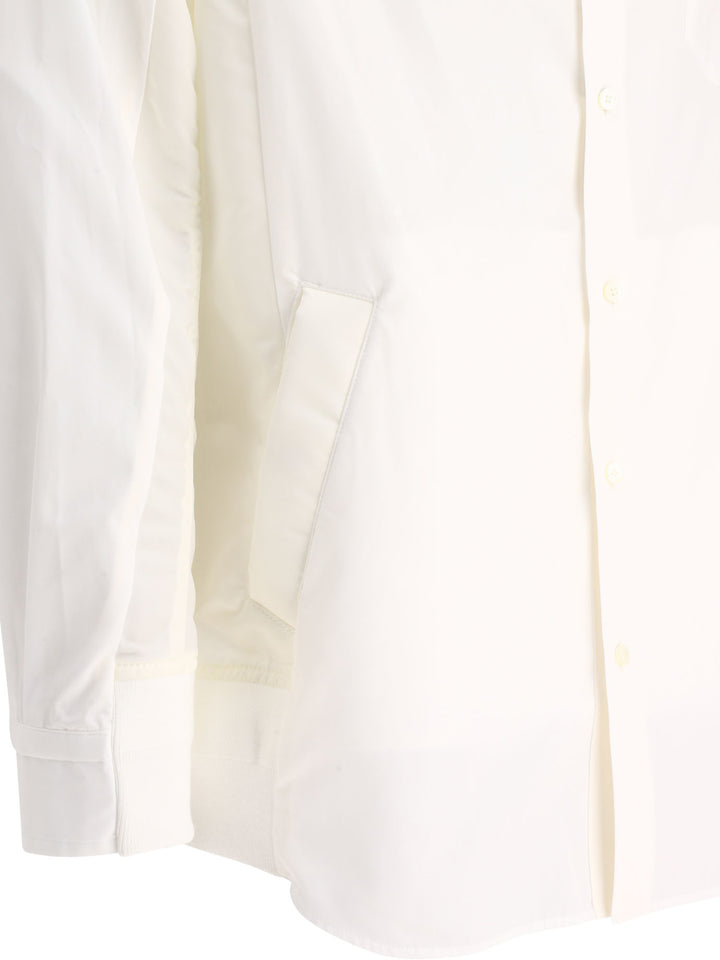 Sacai Poplin Shirt Shirts - White | 5eb8fb10e2399a61e5daab4cf322559da9139d45
